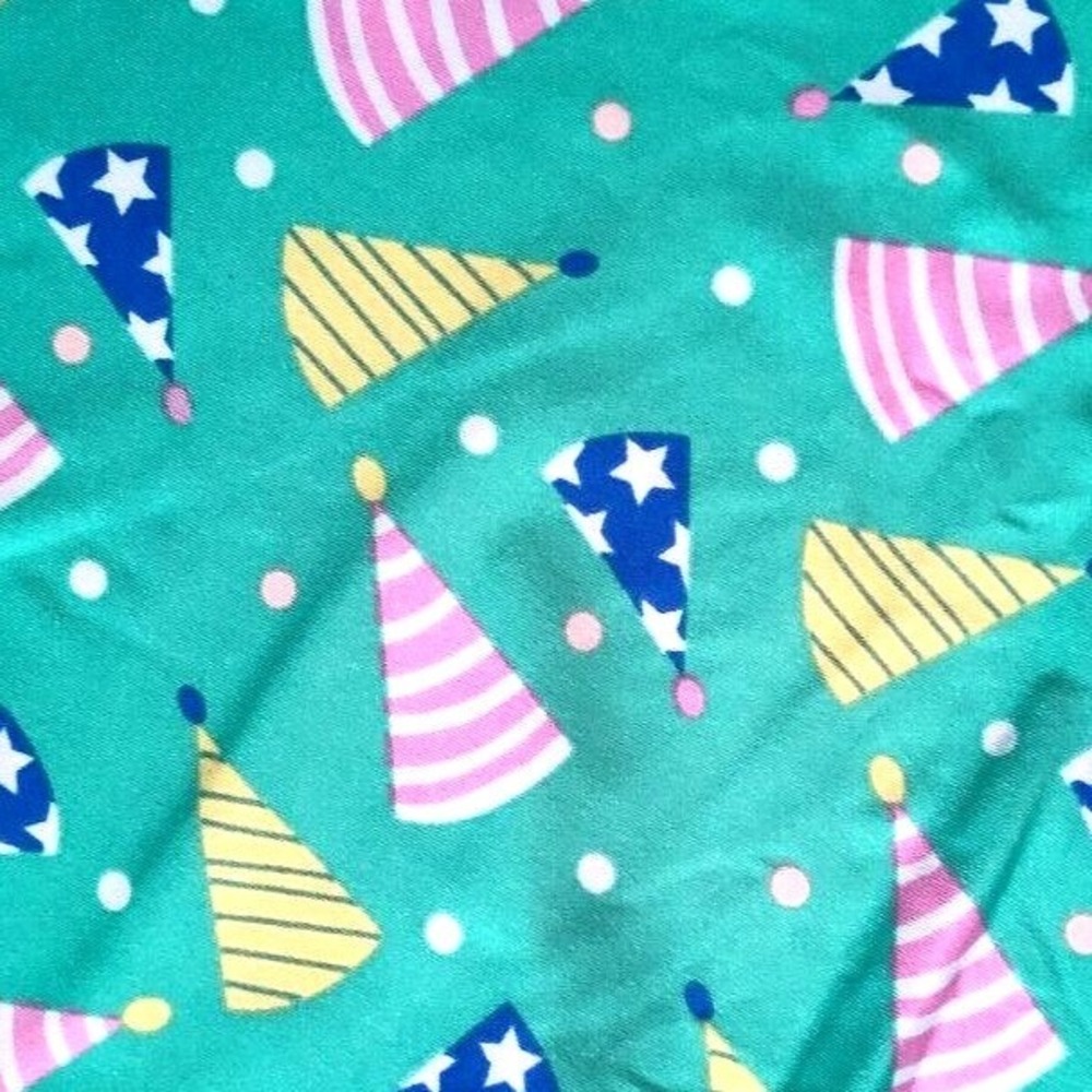 Dot Smile Girls 7 Green Birthday Hat Empire Fun Twirl Dress Polka Dot Party NWT